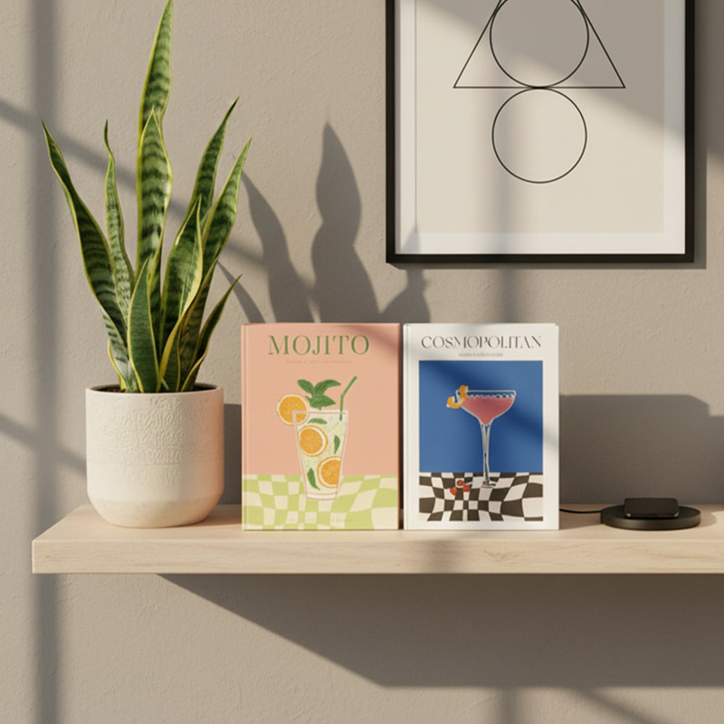 Livre décoratif de rangement Mojito 2en1