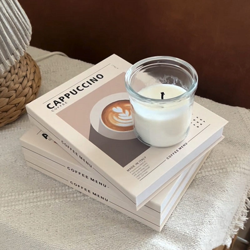 Livre décoratif de rangement Cappuccino 2en1