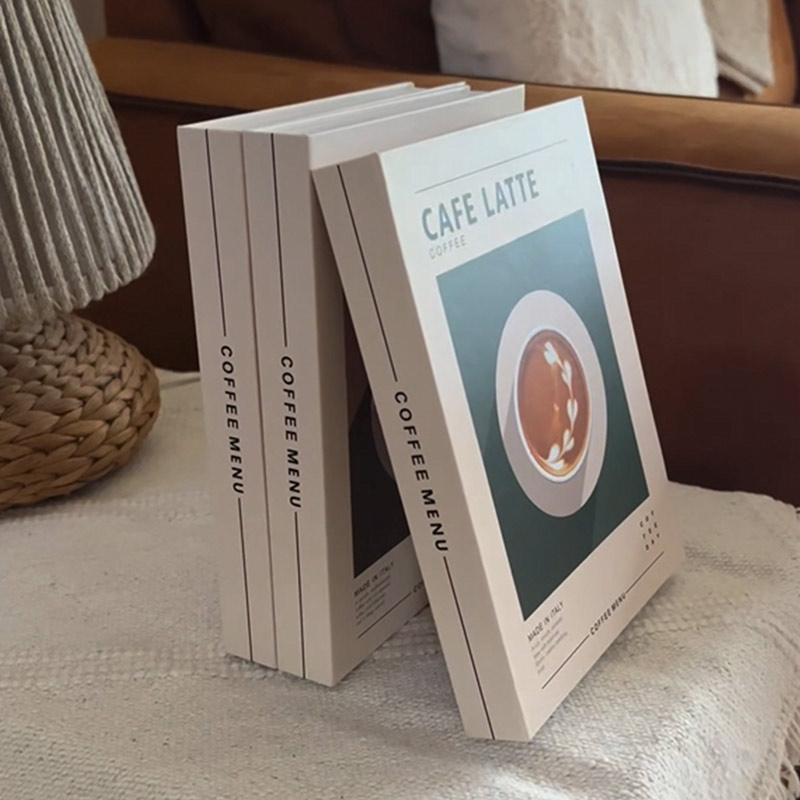 Livre décoratif de rangement Cafe Latte 2en1