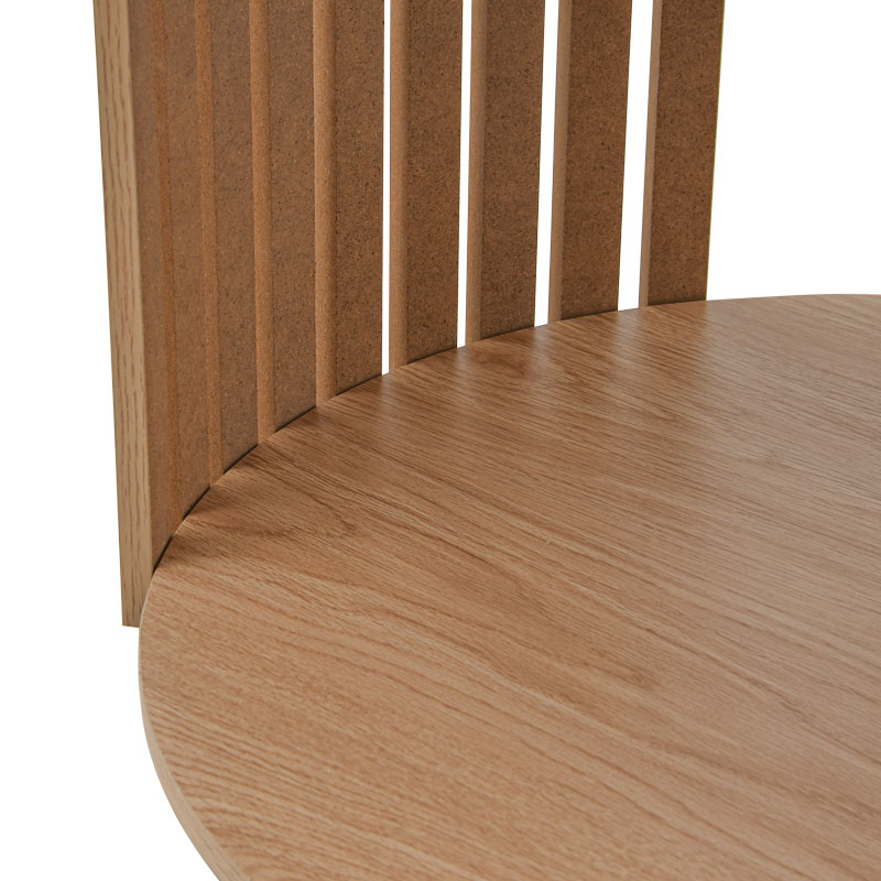Table basse ronde 'Giselle' couleur bois 