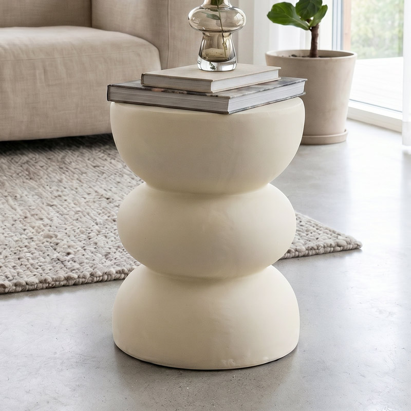 Table d'appoint 'Janelle' beige 30x40cm 