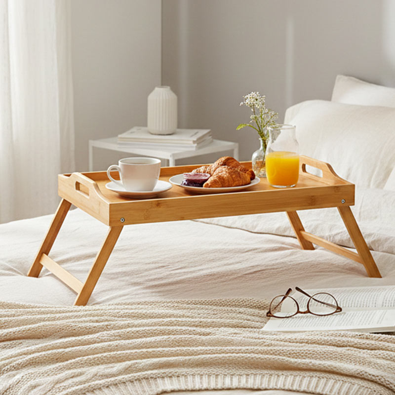 Plateau déjeuner sur pieds bambou