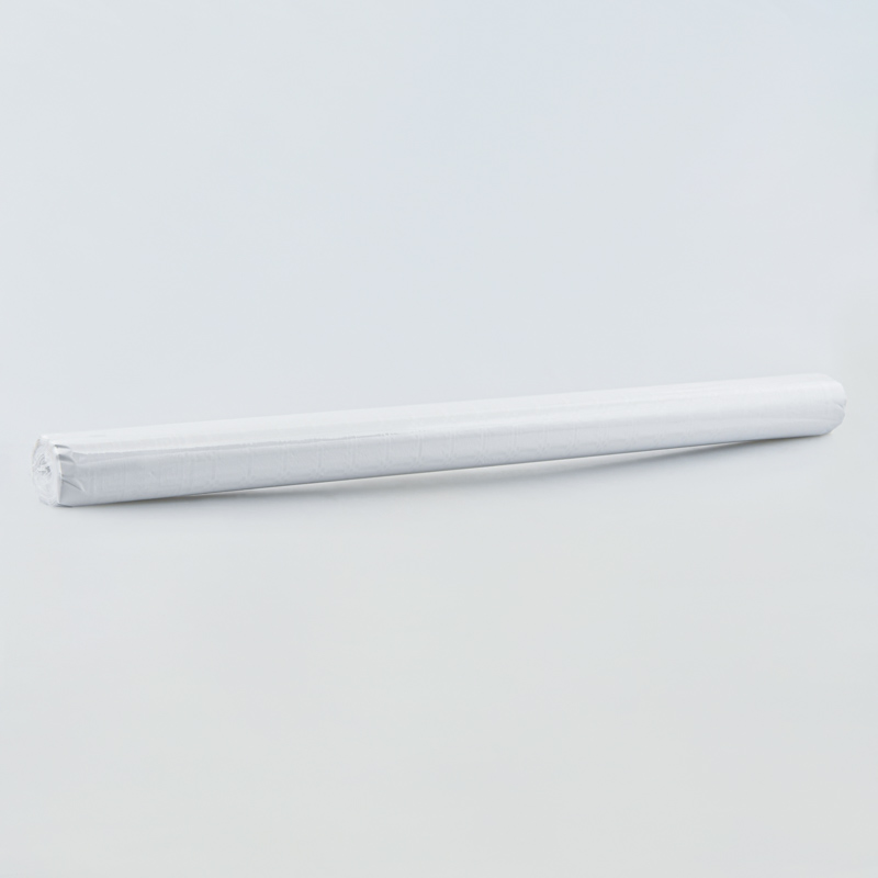 Nappe damassée en rouleau blanc