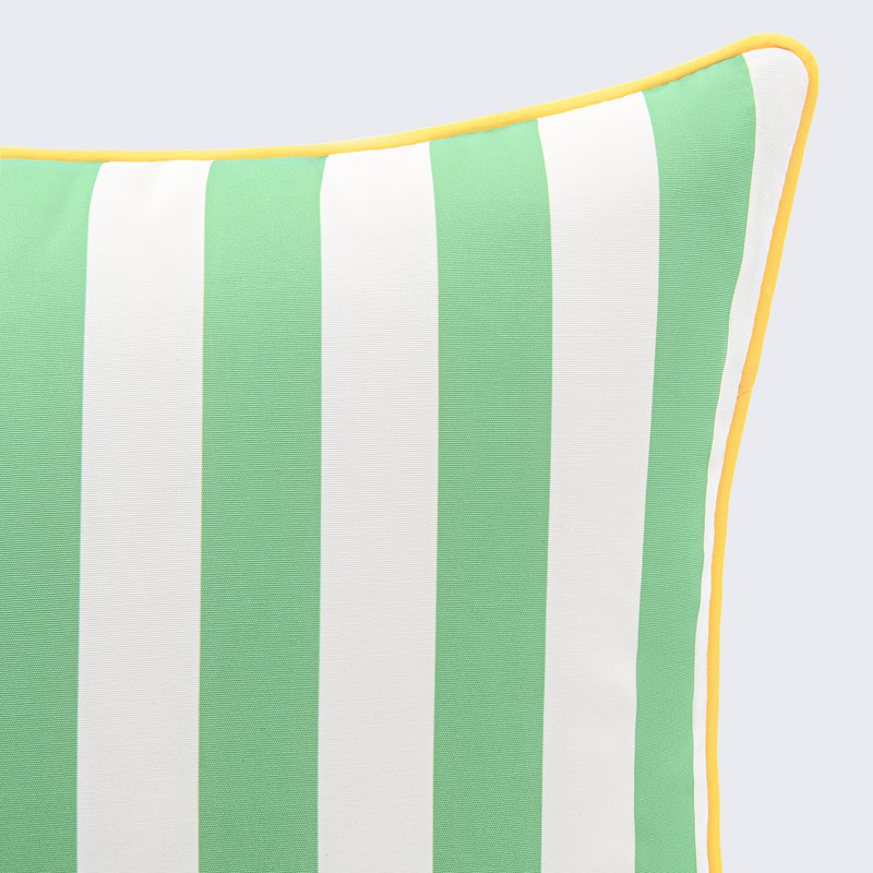 Coussin à rayures 'Soleia' vert