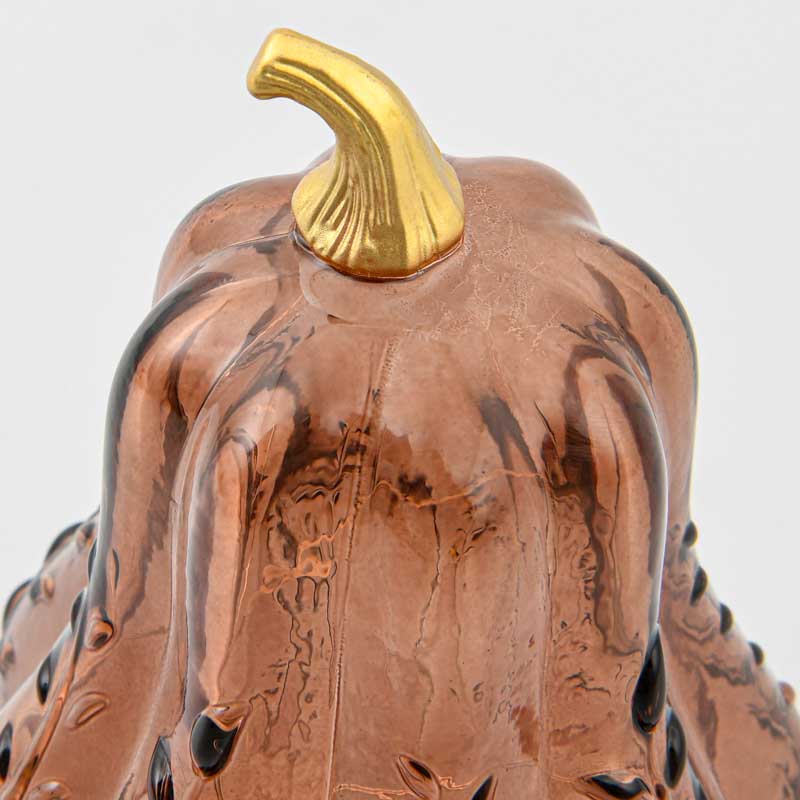 Courge lumineuse 'Coeur d'Automne' en verre