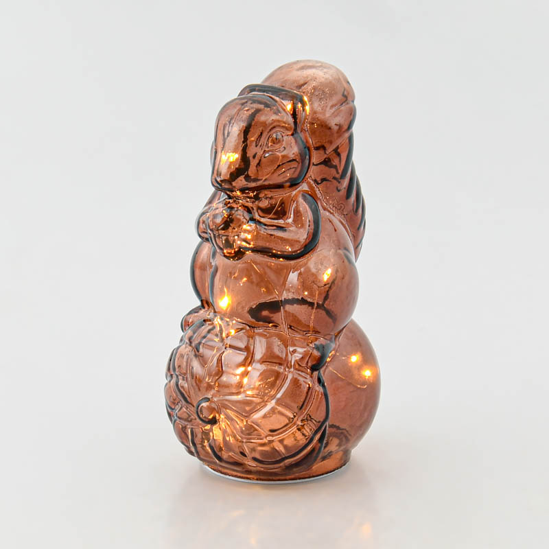 Ecureuil lumineux 'Coeur d'Automne' marron 
