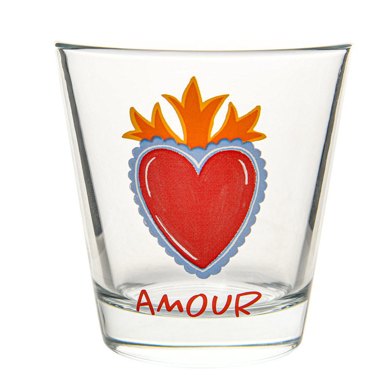 Verre décoré 'Holy Heart' 25cl 