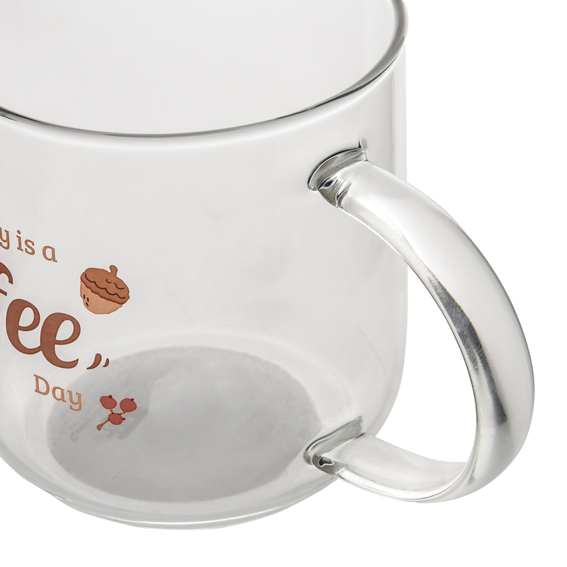Mug en verre 'Coeur d'Automne' 35 cl