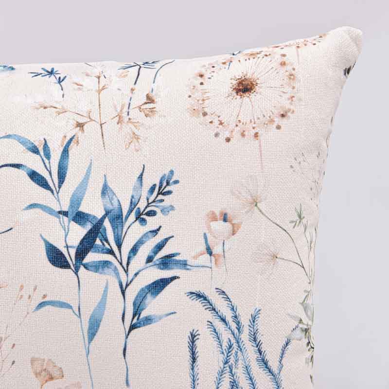 Coussin imitation lin floral 'Paolino'
