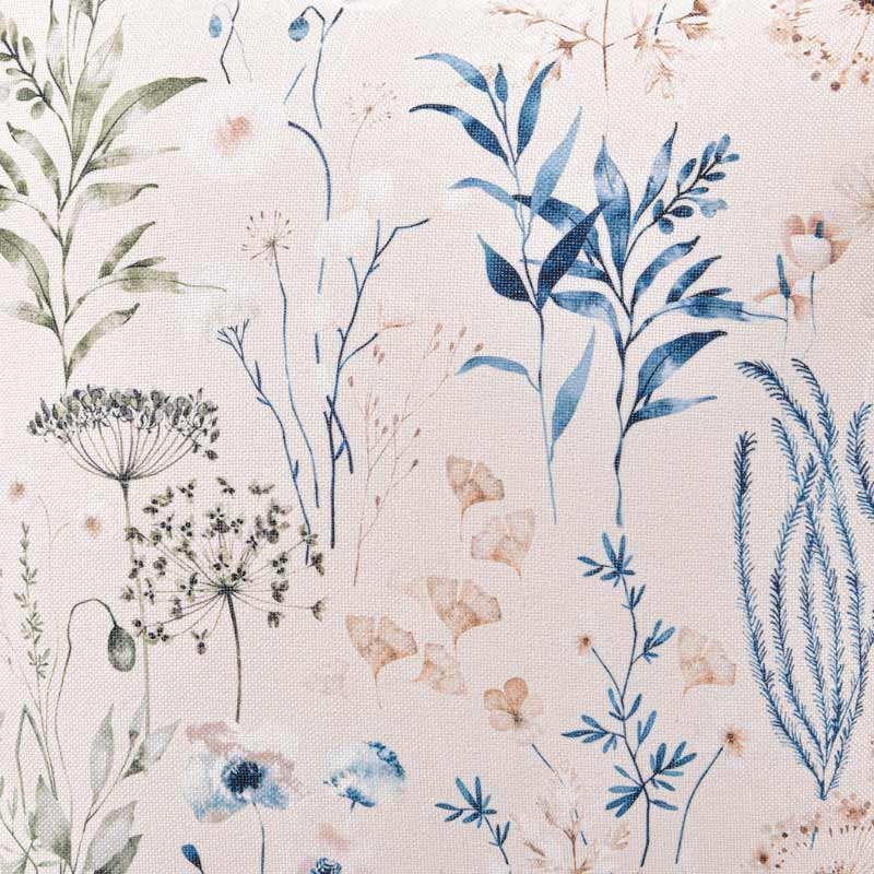 Coussin imitation lin floral 'Paolino'