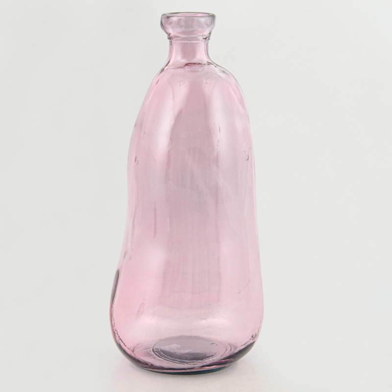 Vase 'Simplicity' en verre recyclé rose