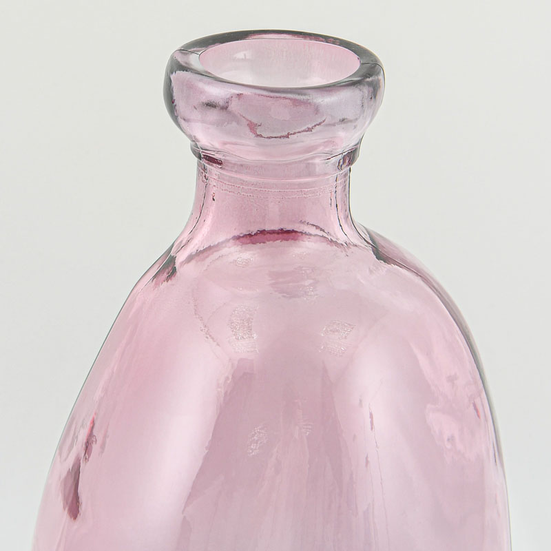 Vase 'Simplicity' en verre recyclé rose