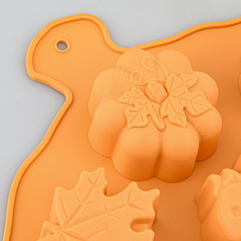 Moule en silicone déco d'automne orange