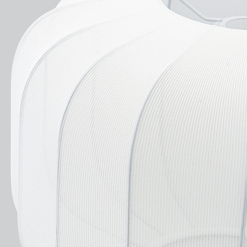 Suspension 'Ines' tissu blanc