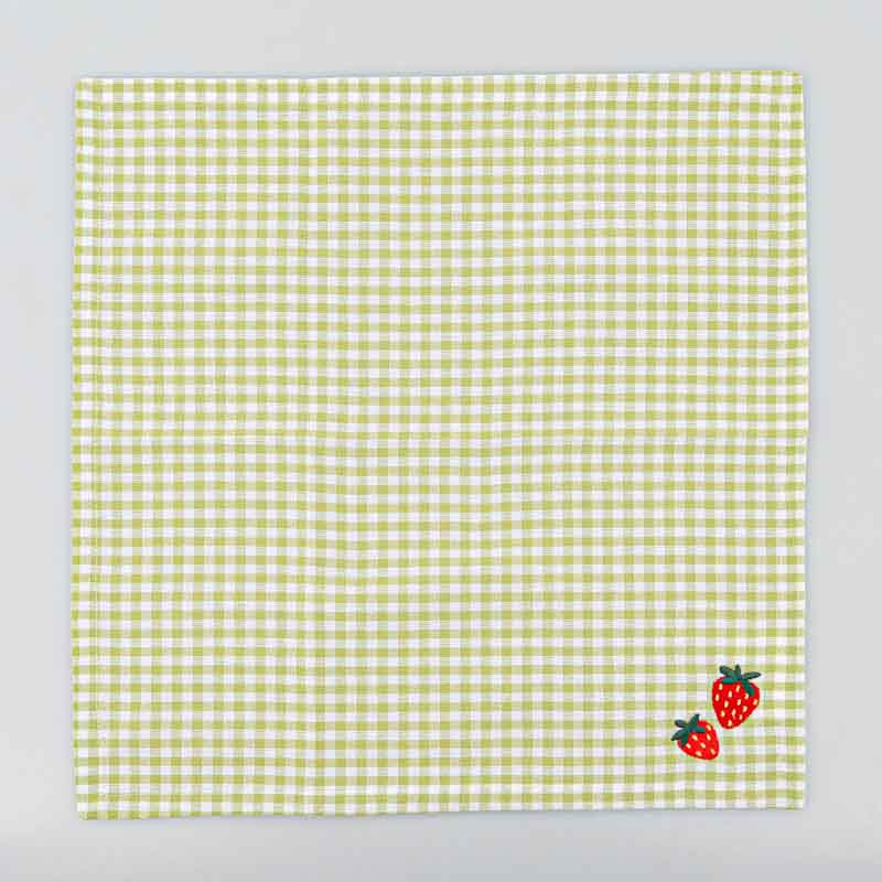 Serviette de table à carreaux 'Strawberry' 