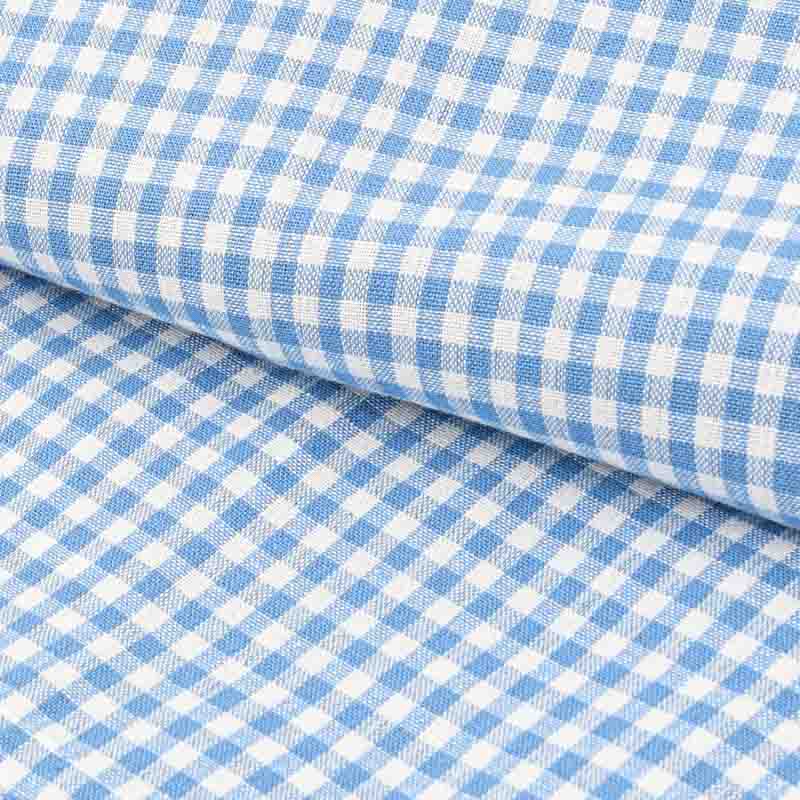 Nappe déperlante 'Brigitte' bleu et blanc 