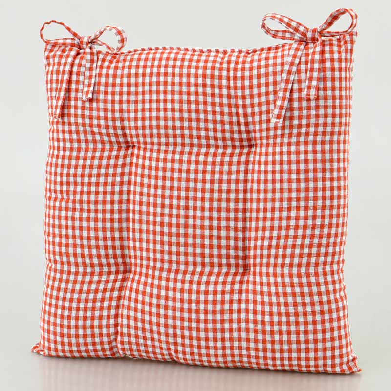 Dessus de chaise 'Brigitte' rouge et blanc