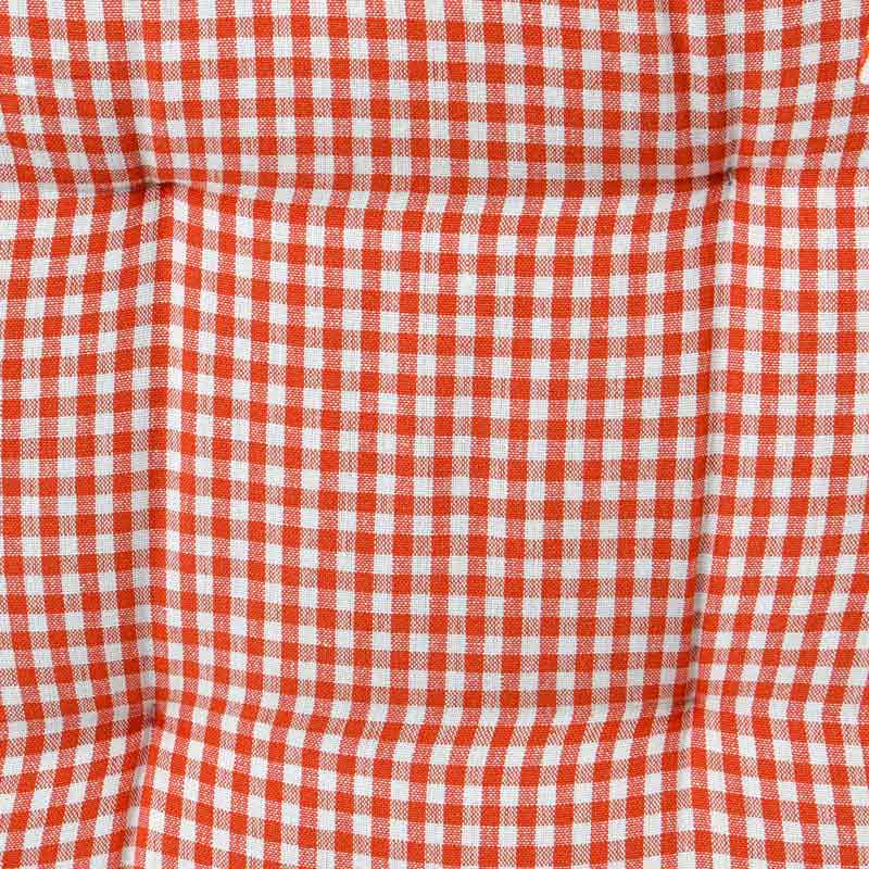 Dessus de chaise 'Brigitte' rouge et blanc