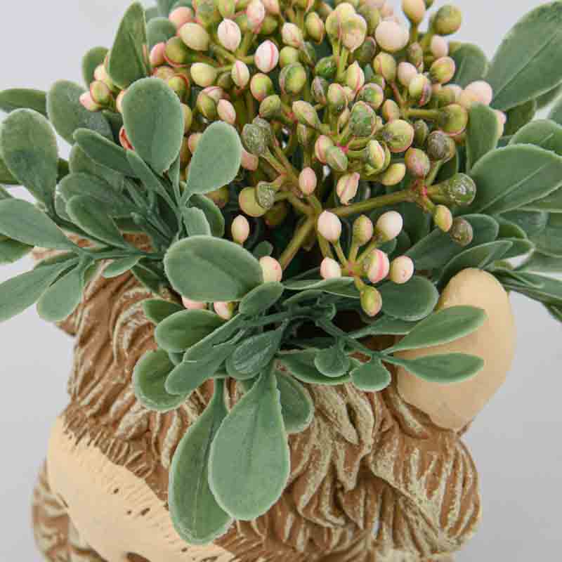 Vase yack avec plante à poser