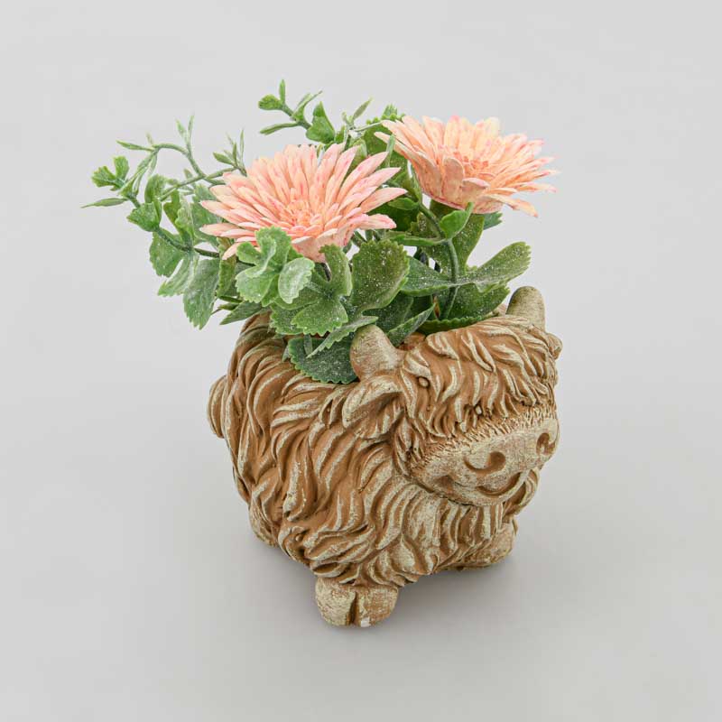 Vase yack avec plante à poser