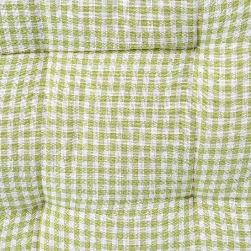 Dessus de chaise 'Brigitte' vert et blanc