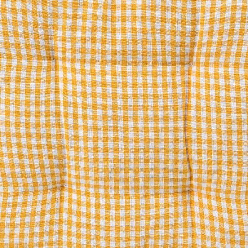 Dessus de chaise 'Brigitte' jaune et blanc