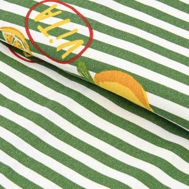 Nappe rayée 'Dolce Vita' imprimée vert
