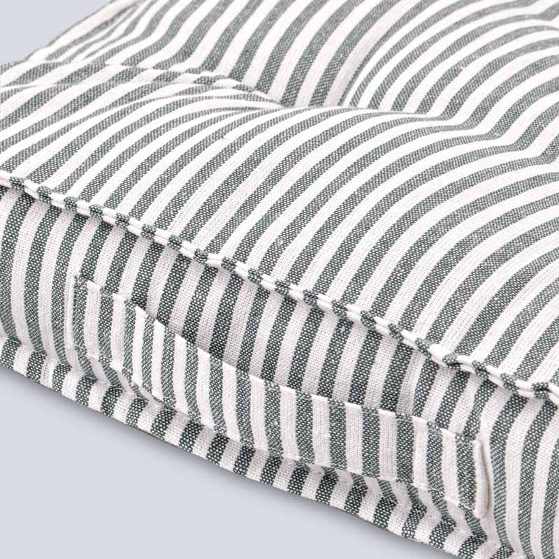 Coussin de sol 'Simona' vert celadon