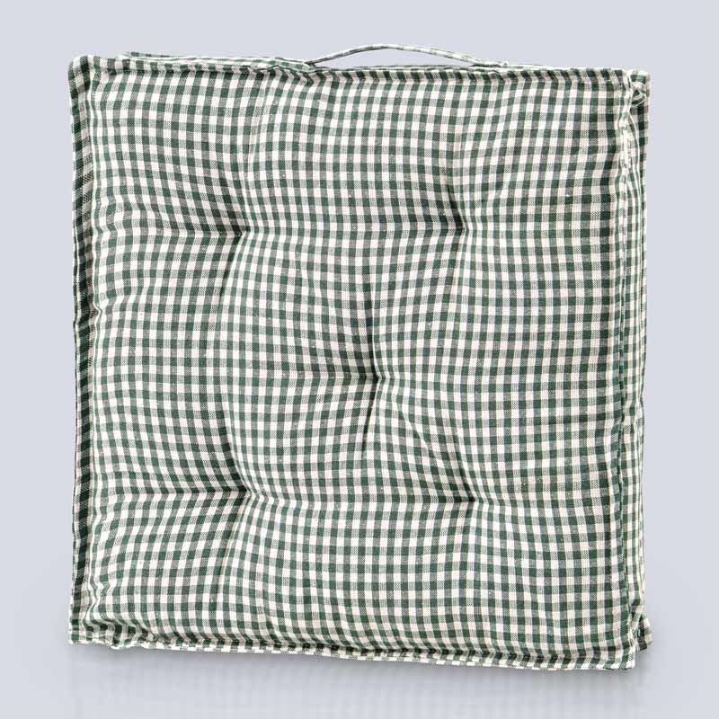 Coussin de sol 'Gustave' vert céladon