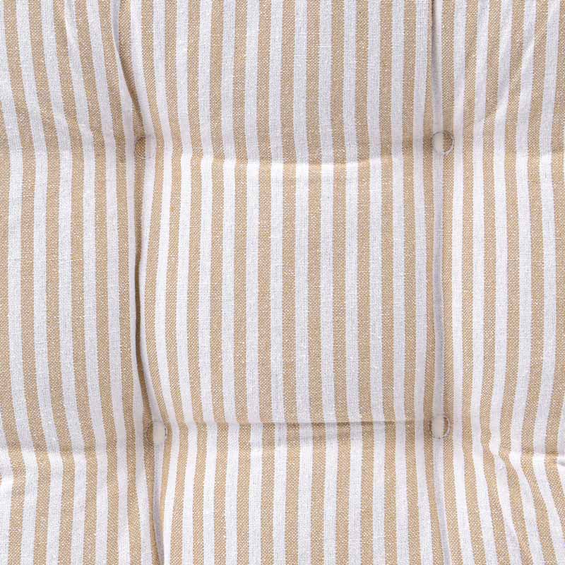 Dessus de chaise à rayures 'Simona' beige