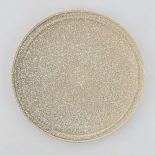 Assiette plate beige 