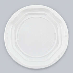 100 assiettes plates réutilisables