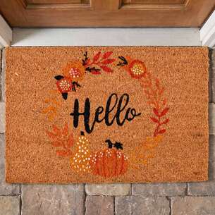 Tapis en coco automnale 