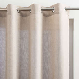 Rideau imitation lin 