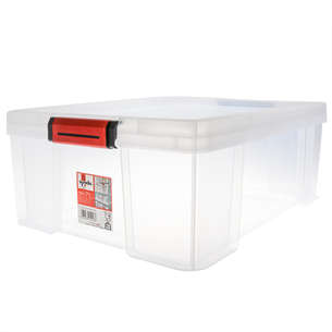 Citylife Boîte De Rangement En Plastique Transparent De 17 L Avec Plateau Amovible Pour Organiser Perles, Outils, Accessoires De Couture, Playdoh