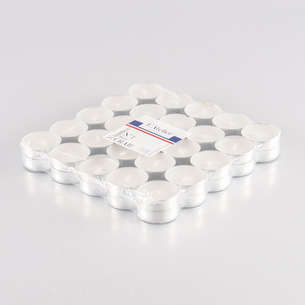 Lot de 50 chauffe-plats blanc
