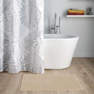 Tapis De Salle De Bain Extra Doux 44x61 Cm - Forme Feuille Verte - Antidérapant Et Lavable En Machine - 8