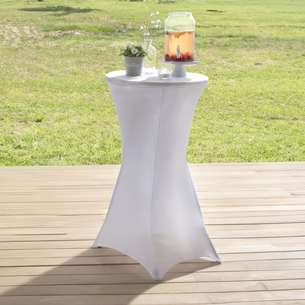 Housse pour table mange debout 