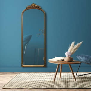 Miroir moulures dorées 
