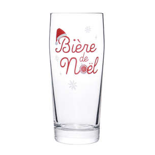 Verre à bière de noël 
