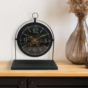 Horloge à poser en métal