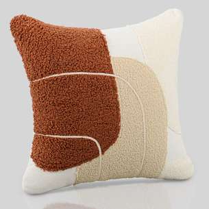 Coussin tufté brodé 
