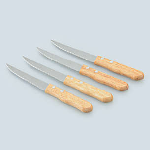 Set de4 couteaux à steak 12cm inox