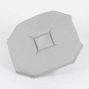 Galette de chaise à rabats et nouettes - Blanc - 40x40 cm