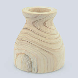 Vase en Paulownia