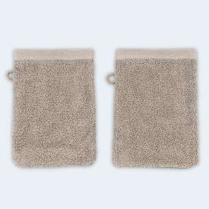 Lot de 2 gants de toilette 