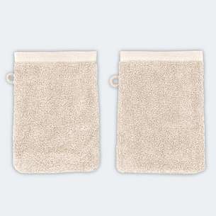 Lot de 2 gants de toilette 