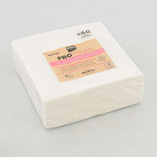 Lot de 40 serviettes micro-gaufrées 