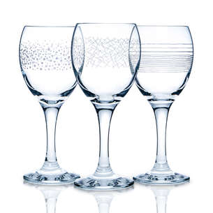 Lot de 6 verres à vin 