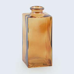 Vase soliflore flacon couleur ambre